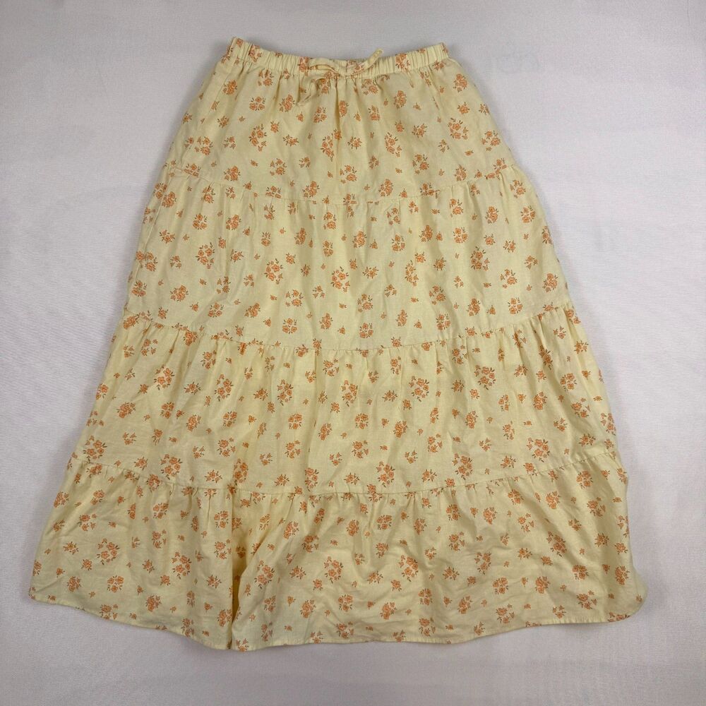 Girls Tween Diva Ditsy Floral Printed Maxi Skirt Size 10